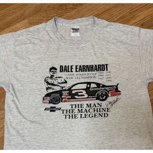 Vintage 90s Dale Earnhardt 7 Time Winston Cup Champion NASCAR Racing T Shirt LG